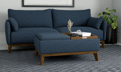 Reversible Tray Ottoman - Blue - R&R Furniture Gallery (Fountain Valley, CA)