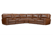 Rockford - 7 Piece Modular Power Reclining Sectional With Power Adjustable Headrests - Verona Saddle - R&R Furniture Gallery (Fountain Valley, CA)