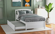 Platform Bed Wood Bed Frame With Trundle - R&R Furniture Gallery (Fountain Valley, CA)