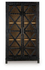 Christop - Accent Cabinet - Black / Brown - R&R Furniture Gallery (Fountain Valley, CA)