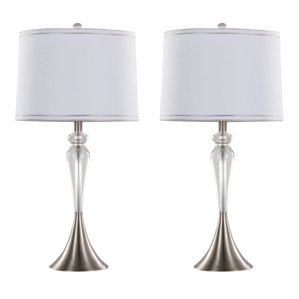 Ashland - Contemporary Crystal Table Lamp (Set of 2) - Clear