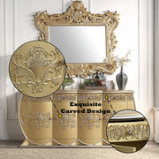 Bernadette - Server - Gold - R&R Furniture Gallery (Fountain Valley, CA)