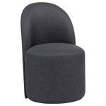 Aubrey Upholstered Barrel Dining Side Chair Charcoal (Set of 2)