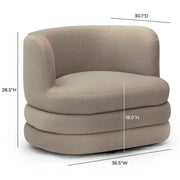 Astor - Swivel Hotel Lounge Chair - R&R Furniture Gallery (Fountain Valley, CA)
