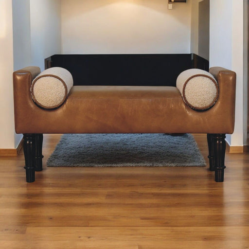 Buffalo - Chester Bench - Walnut - R&R Furniture Gallery (Fountain Valley, CA)