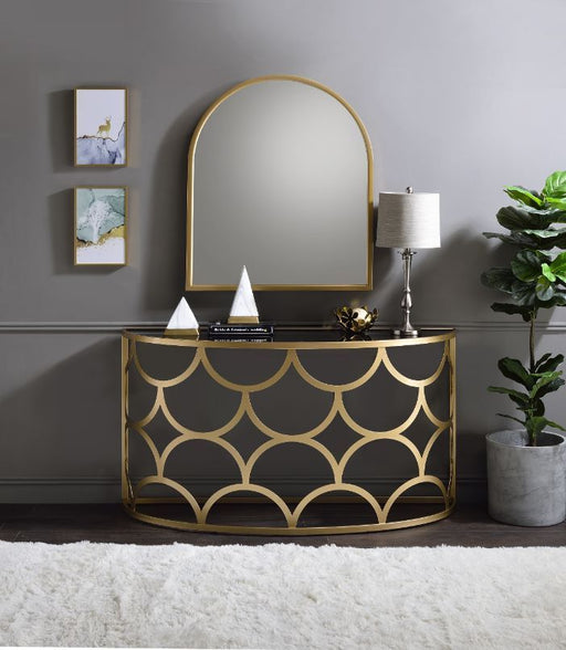 Altus - Console Table - Gold - R&R Furniture Gallery (Fountain Valley, CA)