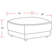 Utopia - Ottoman With Casters - Mega Ivory - R&R Furniture Gallery (Fountain Valley, CA)