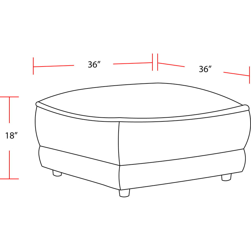 Utopia - Ottoman With Casters - Mega Ivory - R&R Furniture Gallery (Fountain Valley, CA)