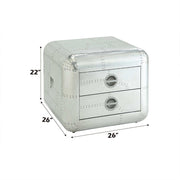Brancaster - 22" End Table - Aluminum - R&R Furniture Gallery (Fountain Valley, CA)