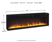 Entertainment Accessories - Wide Fireplace Insert - Black - R&R Furniture Gallery (Fountain Valley, CA)