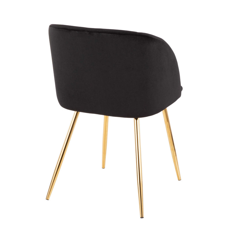 Lumi Source Fran contemporary elegant design chair set with sleek frames and upholstered seats, modern home or office decor.