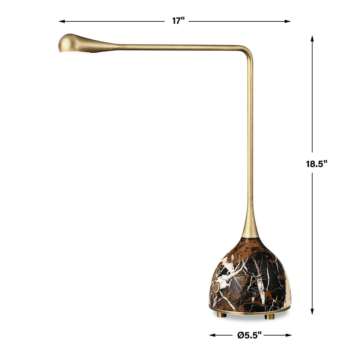 Wanderful - Rechargeable Table Lamp - Gold / Brown / Black