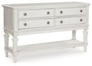 Montelaine - Dining Room Server - Antique White - R&R Furniture Gallery (Fountain Valley, CA)