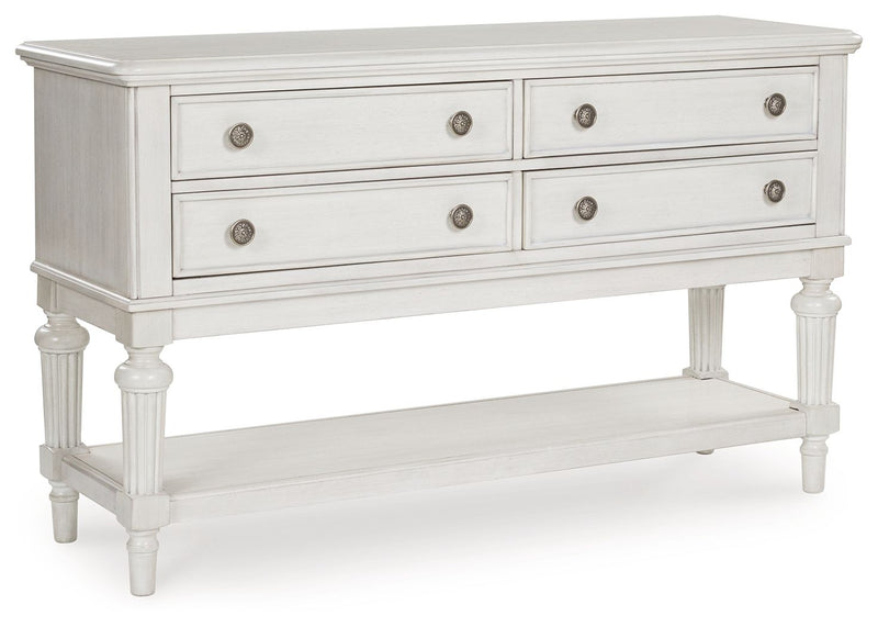 Montelaine - Dining Room Server - Antique White - R&R Furniture Gallery (Fountain Valley, CA)