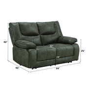 Harumi - Power Motion Loveseat With USB - Gray Fabric - R&R Furniture Gallery (Fountain Valley, CA)