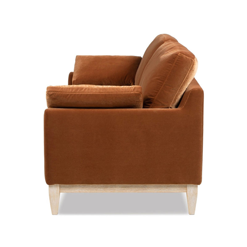 Jennifer Taylor Home Pasadena Modern Farmhouse Sofa in neutral upholstery, showcasing a stylish stationary sectional with plush cushions.