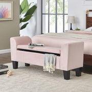 Mila - Ottoman Bench With Storage - R&R Furniture Gallery (Fountain Valley, CA)