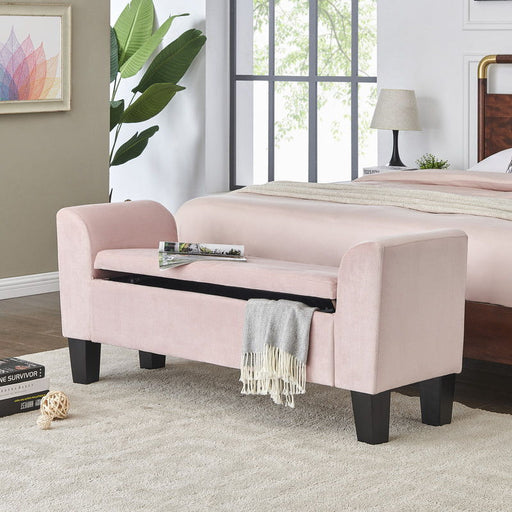 Mila - Ottoman Bench With Storage - R&R Furniture Gallery (Fountain Valley, CA)