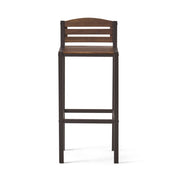 Outdoor Barstool With Slat Panel Design (Set of 2) - Dark Brown - R&R Furniture Gallery (Fountain Valley, CA)