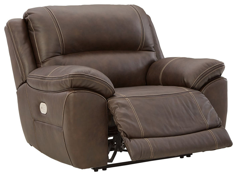 Dunleith - Zero Wall Recliner w/PWR HDRST - Chocolate - R&R Furniture Gallery (Fountain Valley, CA)