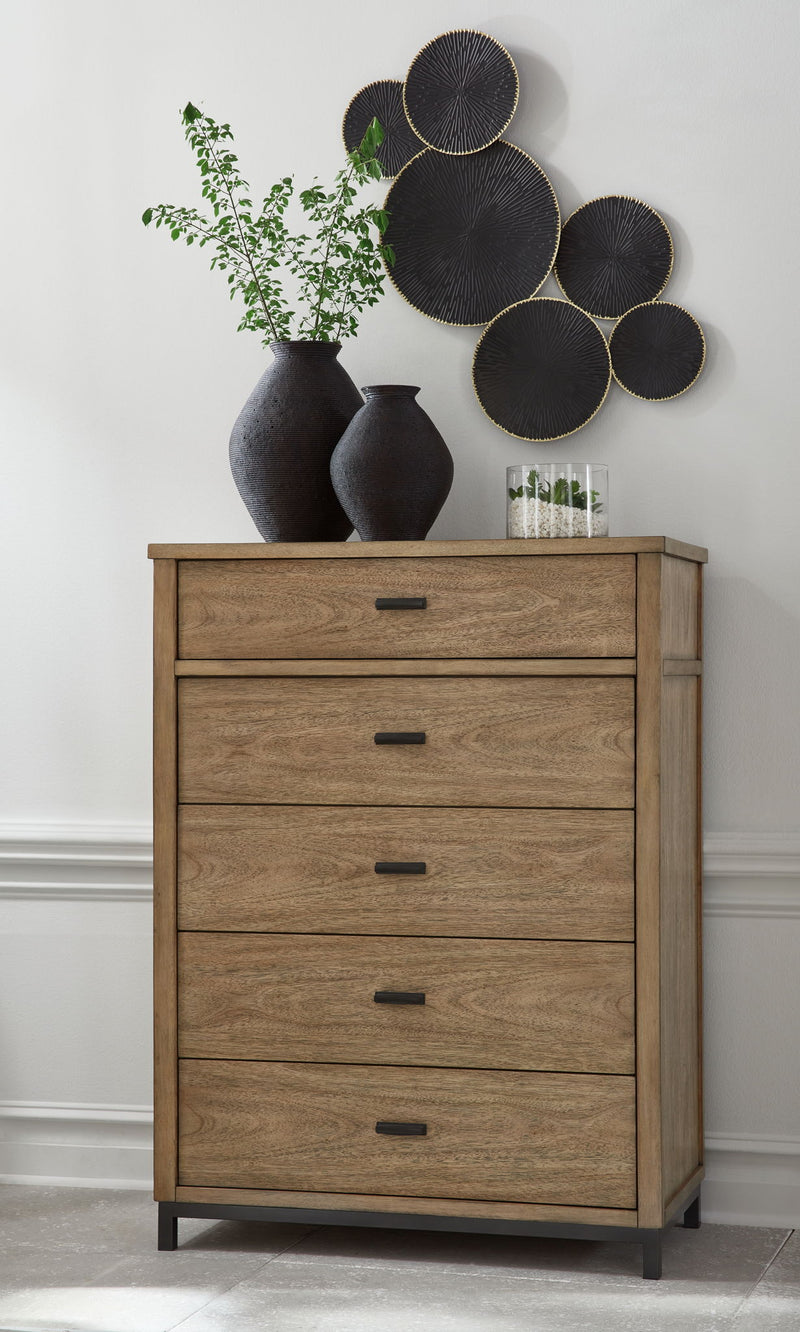Tomtyn - Five Drawer Chest - Light Brown - R&R Furniture Gallery (Fountain Valley, CA)