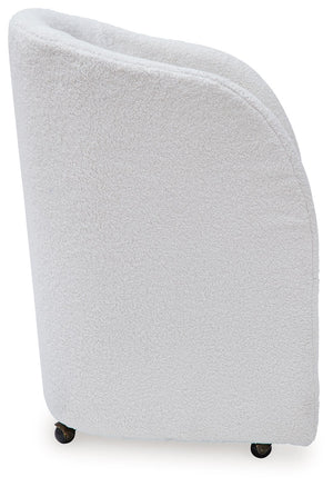 Rowanbeck - Dining Upholstered Arm Chair (Set of 2) - Ivory - R&R Furniture Gallery (Fountain Valley, CA)