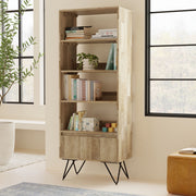 Hunter - Tall Bookcase - Natural - R&R Furniture Gallery (Fountain Valley, CA)