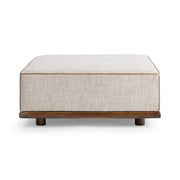 Ellerie - Square Ottoman - Latte - R&R Furniture Gallery (Fountain Valley, CA)