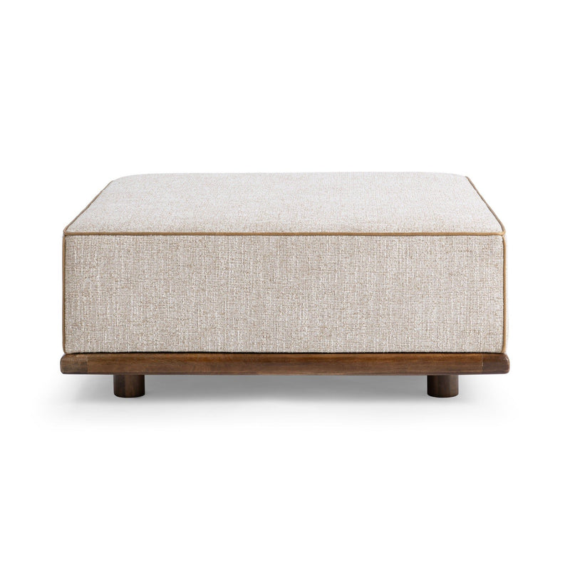 Ellerie - Square Ottoman - Latte - R&R Furniture Gallery (Fountain Valley, CA)