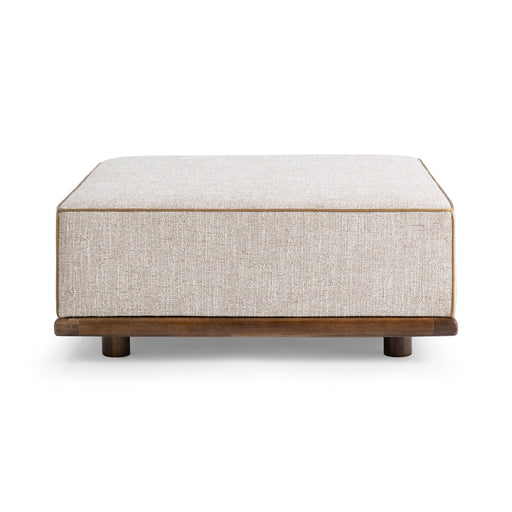 Ellerie - Square Ottoman - Latte - R&R Furniture Gallery (Fountain Valley, CA)
