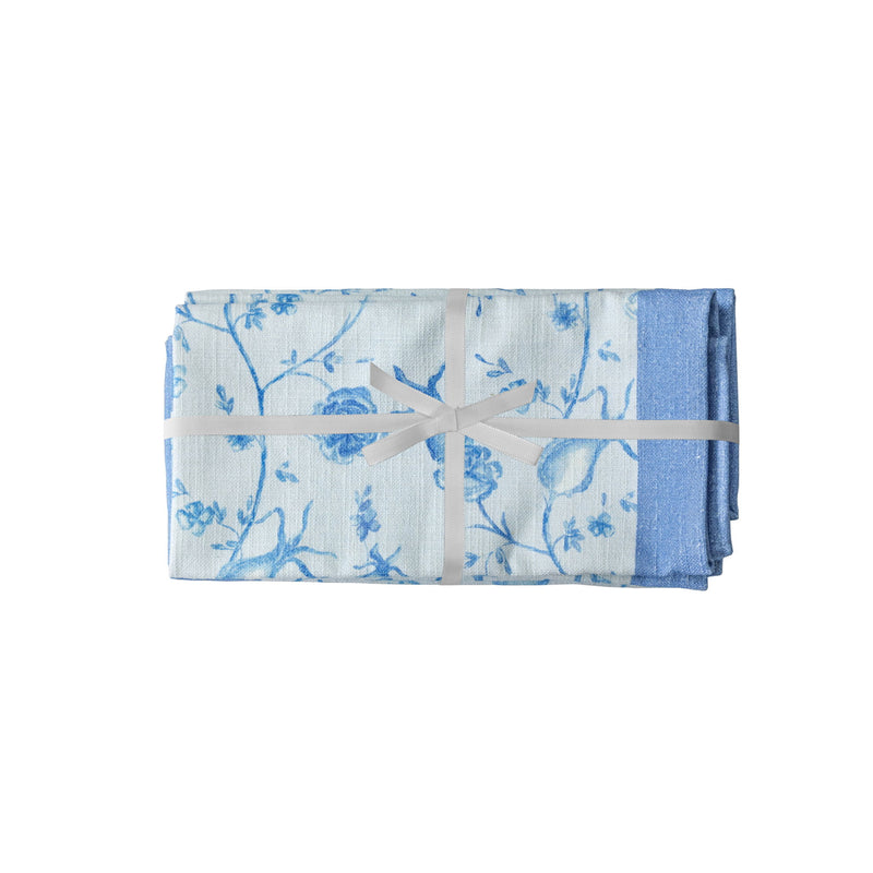 Set of four Dolce natural cotton napkins by TOV Furniture, soft and durable fabric for elegant table settings.