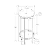 Round Accent Table For Living Room - Black - R&R Furniture Gallery (Fountain Valley, CA)