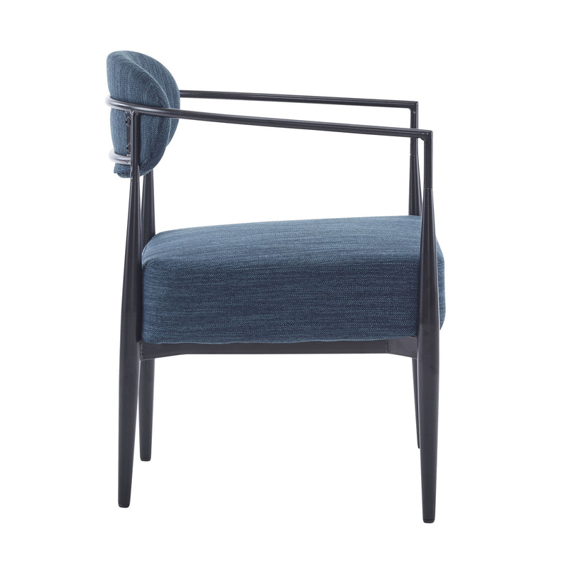 Modern Upholstered Accent Armchair With Pocket Spring Seat - R&R Furniture Gallery (Fountain Valley, CA)