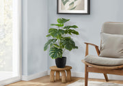 24" Tall, Artificial Plant, Monstera, Indoor, Faux, Fake, Table, Greenery, Potted, Real Touch, Decorative - Green / Black - R&R Furniture Gallery (Fountain Valley, CA)