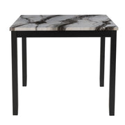 Leoncia - Bar Table And 4 Bar Stools - Espresso / White - R&R Furniture Gallery (Fountain Valley, CA)