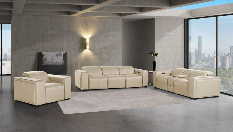 1224 - 7-Piece Modular Power Reclining Sofa, Loveseat & Chair Set In With 5 Power Recliners & Power Headrests - R&R Furniture Gallery (Fountain Valley, CA)