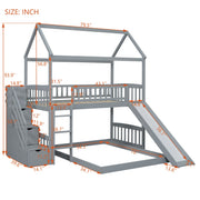 House Bunk Bed With Slide - R&R Furniture Gallery (Fountain Valley, CA)
