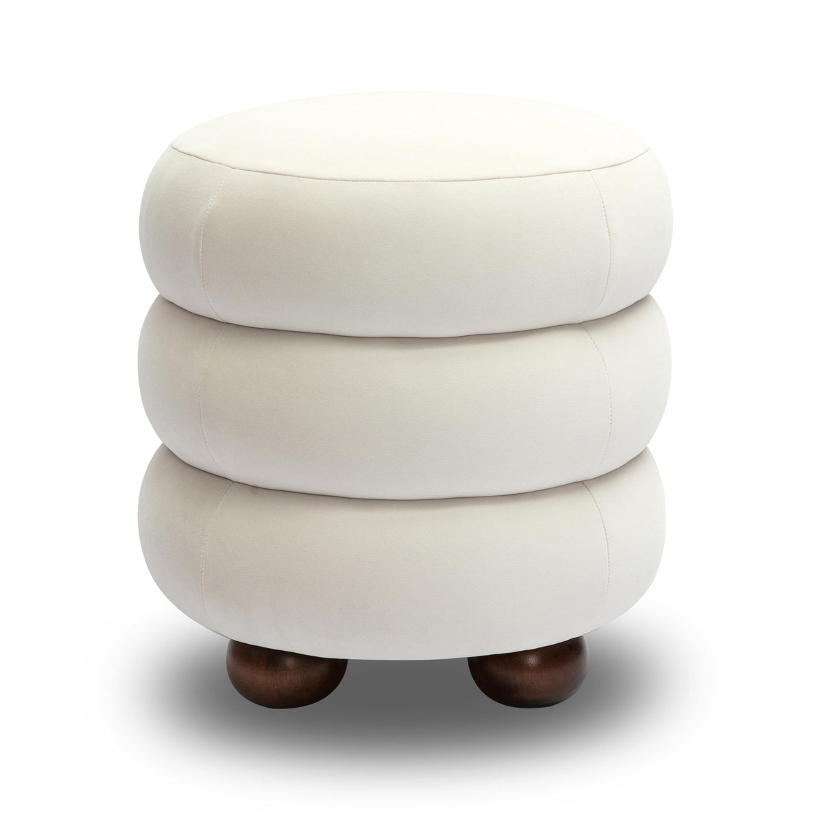 Stefanie - Velvet Ottoman - R&R Furniture Gallery (Fountain Valley, CA)