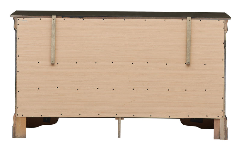 Elegant traditional storage dresser by Glory Furniture with multiple drawers and a classic wooden finish.
