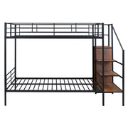 Bunk Bed With Lateral Storage Ladder And Wardrobe - R&R Furniture Gallery (Fountain Valley, CA)