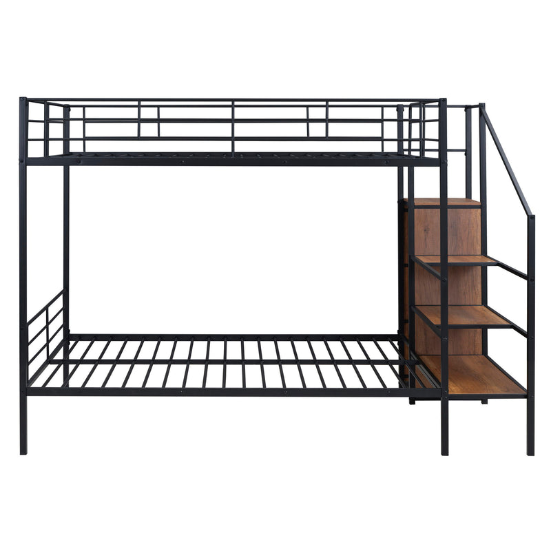 Bunk Bed With Lateral Storage Ladder And Wardrobe - R&R Furniture Gallery (Fountain Valley, CA)
