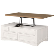 Americana Modern - Cocktail Table With Lift Top - Cotton - R&R Furniture Gallery (Fountain Valley, CA)