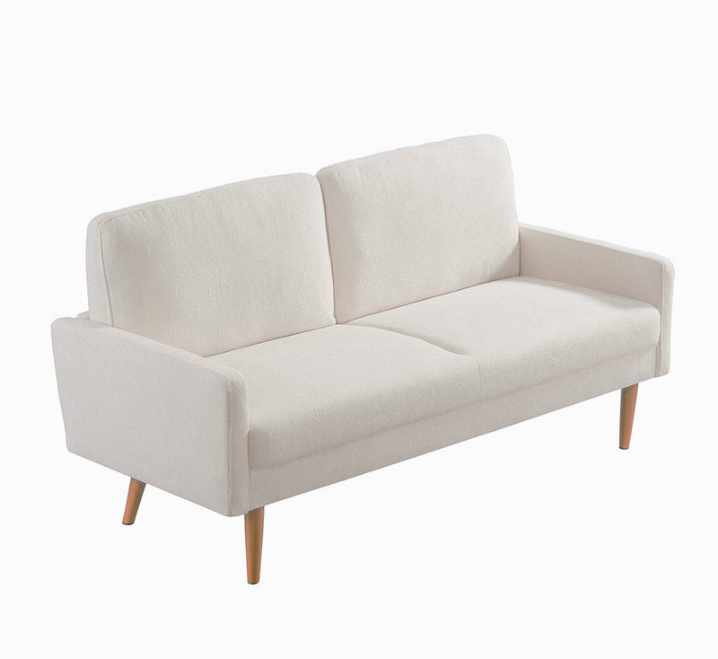 Loveseat Sofa, European Style With Sleek Design, Modern & Vintage Flair, Upholstered 2 Seater Couch - R&R Furniture Gallery (Fountain Valley, CA)