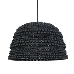Persephone - Bead 1 Light Pendant - Black
