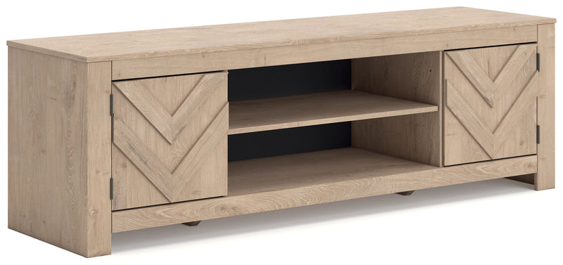 Cayboni - LG TV Stand With Fireplace Option - R&R Furniture Gallery (Fountain Valley, CA)