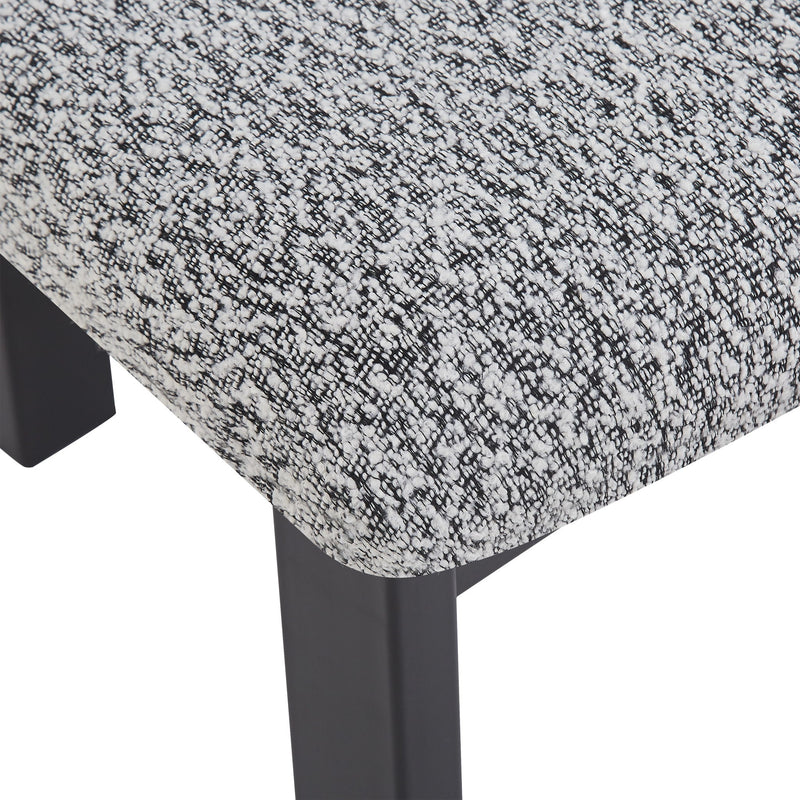 Modern Upholstered Armless Dining Chairs With Metal Legs - R&R Furniture Gallery (Fountain Valley, CA)