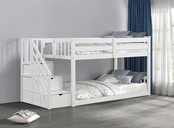 Jojo - Twin Bunk Bed, White