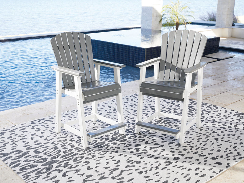 Transville - Barstool (Set of 2) - Gray / White - R&R Furniture Gallery (Fountain Valley, CA)