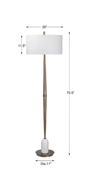 Minette - Mid-Century Floor Lamp - Gold