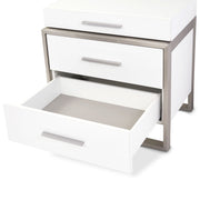 Marquee - Nightstand - Cloud White - R&R Furniture Gallery (Fountain Valley, CA)